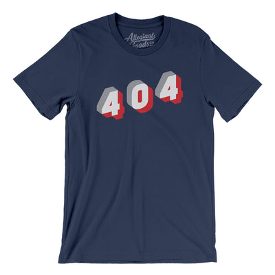 Atlanta 404 Area Code Men/Unisex T-Shirt-Navy-Allegiant Goods Co. Vintage Sports Apparel