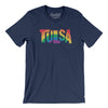 Tulsa Oklahoma Pride Men/Unisex T-Shirt-Navy-Allegiant Goods Co. Vintage Sports Apparel