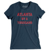 Atlanta By A Thousand Women's T-Shirt-Navy-Allegiant Goods Co. Vintage Sports Apparel
