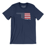 Oklahoma American Flag Men/Unisex T-Shirt-Allegiant Goods Co. Vintage Sports Apparel
