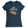 Los Angeles Hot Dog Women's T-Shirt-Navy-Allegiant Goods Co. Vintage Sports Apparel