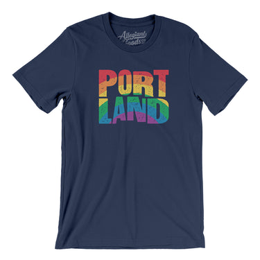 Portland Oregon Pride Men/Unisex T-Shirt-Allegiant Goods Co. Vintage Sports Apparel