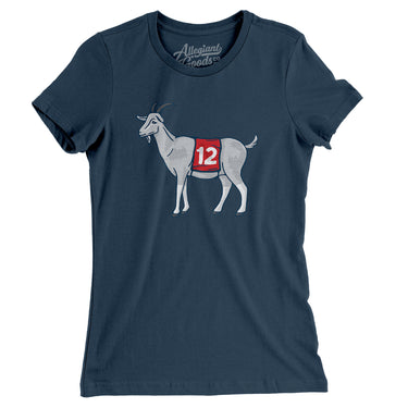 #12 GOAT Women's T-Shirt-Allegiant Goods Co. Vintage Sports Apparel