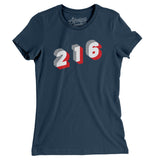Cleveland 216 Area Code Women's T-Shirt-Allegiant Goods Co. Vintage Sports Apparel