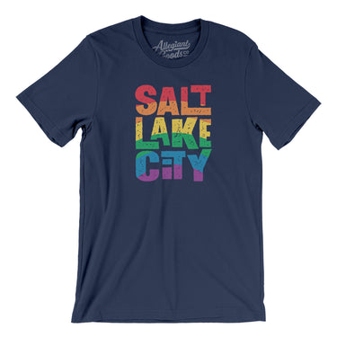Salt Lake City Pride Men/Unisex T-Shirt-Allegiant Goods Co. Vintage Sports Apparel