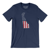 Delaware American Flag Men/Unisex T-Shirt-Allegiant Goods Co. Vintage Sports Apparel
