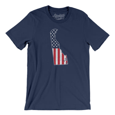 Delaware American Flag Men/Unisex T-Shirt-Allegiant Goods Co. Vintage Sports Apparel