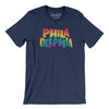 Philadelphia Pennsylvania Pride Men/Unisex T-Shirt-Navy-Allegiant Goods Co. Vintage Sports Apparel