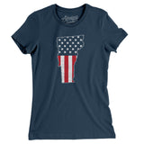 Vermont American Flag Women's T-Shirt-Allegiant Goods Co. Vintage Sports Apparel