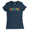 Omaha Nebraska Pride Women's T-Shirt-Navy-Allegiant Goods Co. Vintage Sports Apparel