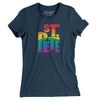 St. Petersburg Florida Pride Women's T-Shirt-Navy-Allegiant Goods Co. Vintage Sports Apparel