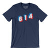 Columbus 614 Area Code Men/Unisex T-Shirt-Navy-Allegiant Goods Co. Vintage Sports Apparel