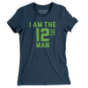 I Am The 12th Man Women's T-Shirt-Navy-Allegiant Goods Co. Vintage Sports Apparel