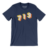 Houston 713 Area Code Men/Unisex T-Shirt-Allegiant Goods Co. Vintage Sports Apparel