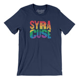 Syracuse New York Pride Men/Unisex T-Shirt-Navy-Allegiant Goods Co. Vintage Sports Apparel