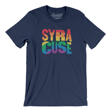 Syracuse New York Pride Men/Unisex T-Shirt-Navy-Allegiant Goods Co. Vintage Sports Apparel
