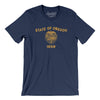 Oregon State Flag Men/Unisex T-Shirt-Navy-Allegiant Goods Co. Vintage Sports Apparel