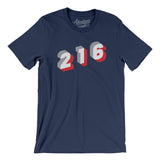 Cleveland 216 Area Code Men/Unisex T-Shirt-Allegiant Goods Co. Vintage Sports Apparel