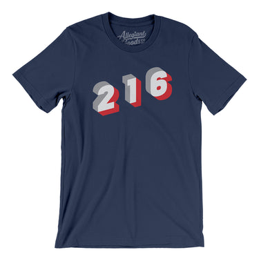 Cleveland 216 Area Code Men/Unisex T-Shirt-Allegiant Goods Co. Vintage Sports Apparel