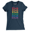 Utah Pride Women's T-Shirt-Navy-Allegiant Goods Co. Vintage Sports Apparel