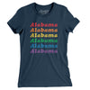 Alabama Pride Women's T-Shirt-Navy-Allegiant Goods Co. Vintage Sports Apparel