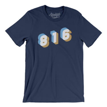 Kansas City 816 Area Code Men/Unisex T-Shirt-Allegiant Goods Co. Vintage Sports Apparel