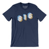 Kansas City 816 Area Code Men/Unisex T-Shirt-Navy-Allegiant Goods Co. Vintage Sports Apparel