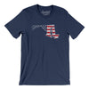 Maryland American Flag Men/Unisex T-Shirt-Navy-Allegiant Goods Co. Vintage Sports Apparel