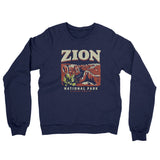 Zion National Park Midweight Crewneck Sweatshirt-Allegiant Goods Co. Vintage Sports Apparel