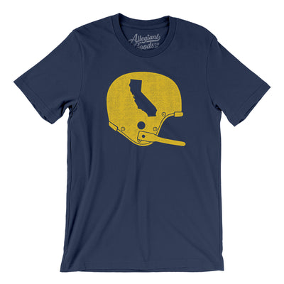 California Vintage Football Helmet Men/Unisex T-Shirt-Navy-Allegiant Goods Co. Vintage Sports Apparel