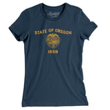 Oregon State Flag Women's T-Shirt-Allegiant Goods Co. Vintage Sports Apparel