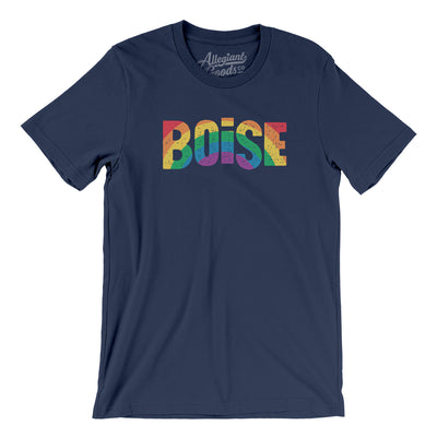 Boise Idaho Pride Men/Unisex T-Shirt-Navy-Allegiant Goods Co. Vintage Sports Apparel
