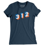 Chicago 312 Area Code Women's T-Shirt-Allegiant Goods Co. Vintage Sports Apparel
