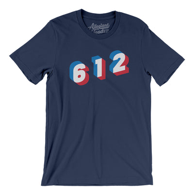 Minneapolis 612 Area Code Men/Unisex T-Shirt-Navy-Allegiant Goods Co. Vintage Sports Apparel