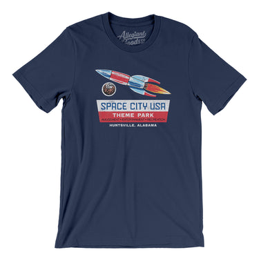 Space City USA Amusement Park Men/Unisex T-Shirt-Allegiant Goods Co. Vintage Sports Apparel
