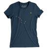 Alaska State Flag Women's T-Shirt-Navy-Allegiant Goods Co. Vintage Sports Apparel