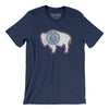 Wyoming State Flag Men/Unisex T-Shirt-Navy-Allegiant Goods Co. Vintage Sports Apparel