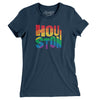 Houston Texas Pride Women's T-Shirt-Navy-Allegiant Goods Co. Vintage Sports Apparel