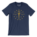 Indiana State Flag Men/Unisex T-Shirt-Allegiant Goods Co. Vintage Sports Apparel