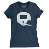 Pennsylvania Vintage Football Helmet Women's T-Shirt-Navy-Allegiant Goods Co. Vintage Sports Apparel