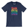 San Francisco California Pride Men/Unisex T-Shirt-Navy-Allegiant Goods Co. Vintage Sports Apparel