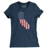California American Flag Women's T-Shirt-Allegiant Goods Co. Vintage Sports Apparel