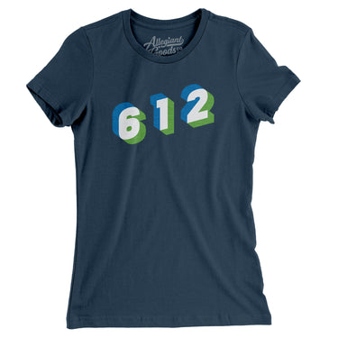 Minneapolis 612 Area Code Women's T-Shirt-Allegiant Goods Co. Vintage Sports Apparel