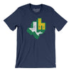 Houston Texans Football Men/Unisex T-Shirt-Navy-Allegiant Goods Co. Vintage Sports Apparel