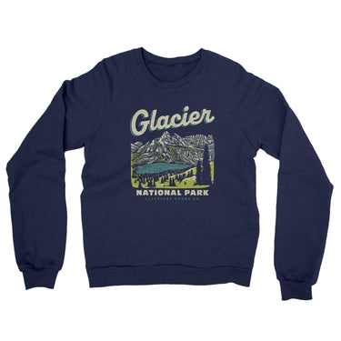 Glacier National Park Midweight Crewneck Sweatshirt-Allegiant Goods Co. Vintage Sports Apparel