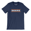 Chicago BEERS Men/Unisex T-Shirt-Navy-Allegiant Goods Co. Vintage Sports Apparel