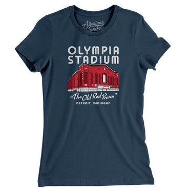 Detroit Olympia Stadium Women's T-Shirt-Allegiant Goods Co. Vintage Sports Apparel