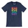 Kansas City Pride Men/Unisex T-Shirt-Navy-Allegiant Goods Co. Vintage Sports Apparel