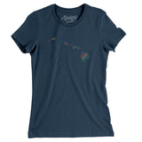 Hawaii Pride State Women's T-Shirt-Allegiant Goods Co. Vintage Sports Apparel