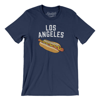Los Angeles Hot Dog Men/Unisex T-Shirt-Navy-Allegiant Goods Co. Vintage Sports Apparel